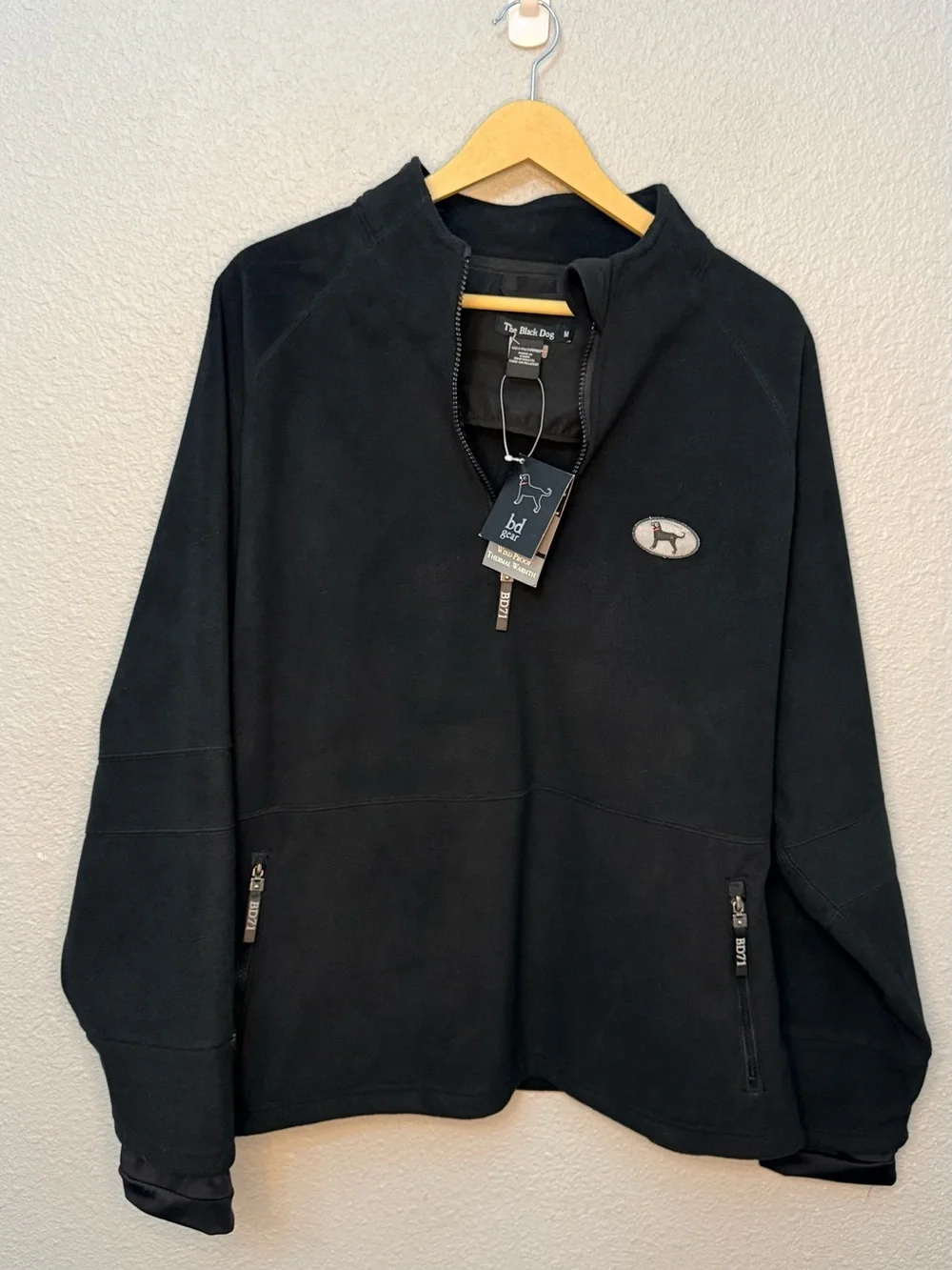 NWT The Black Dog | Classic Heavyweight 1/4 Zip Performance Fleece | Size Medium